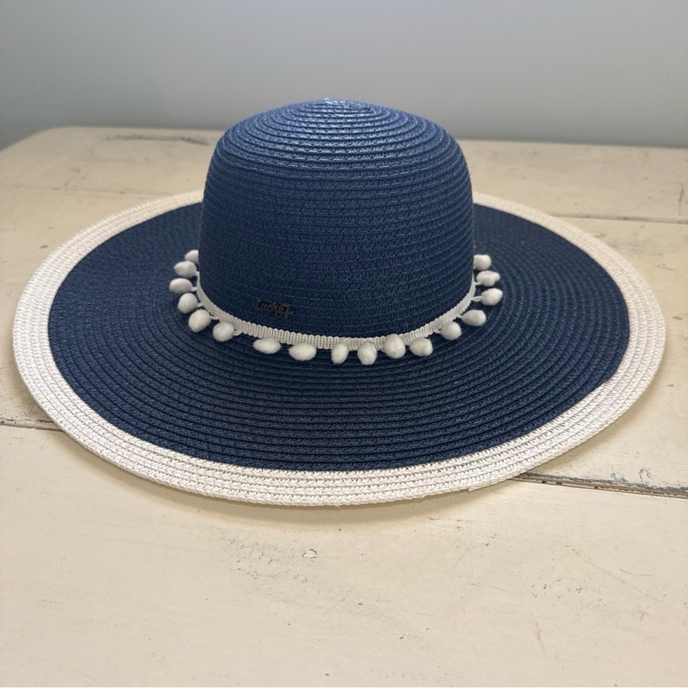 Lucky 7 Blue/White Women’s Sun Hat - One Size
